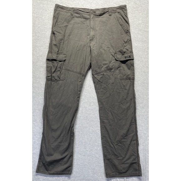 Wrangler Other - Wrangler Cargo Pants Men 38x34 Gray Relaxed Fit Hiking Outdoor Utility Work Wear